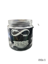 Load image into Gallery viewer, Glass Jar with Stainless Steel Lid- Love
