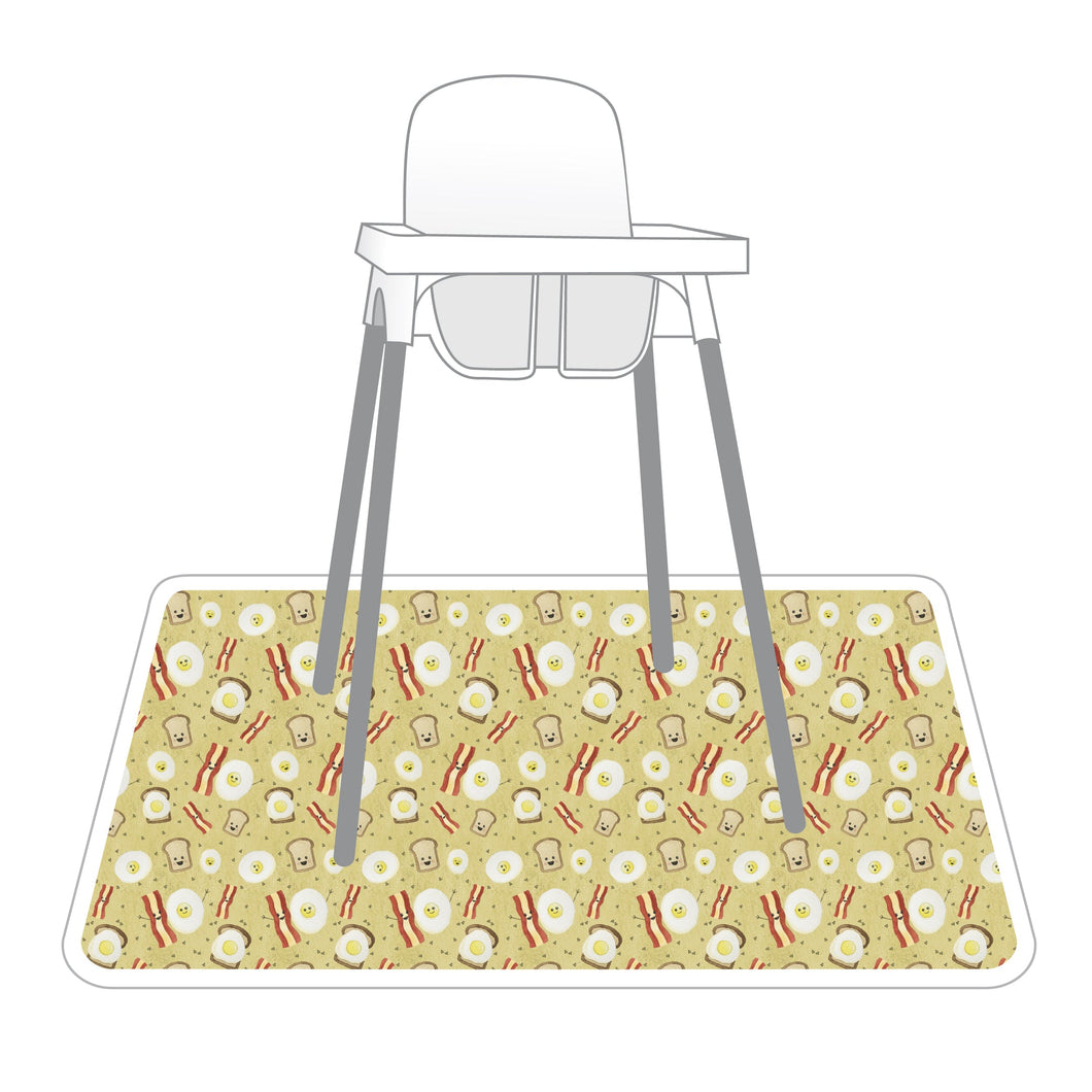 Eggs & Bacon Splash Mat by BapronBaby