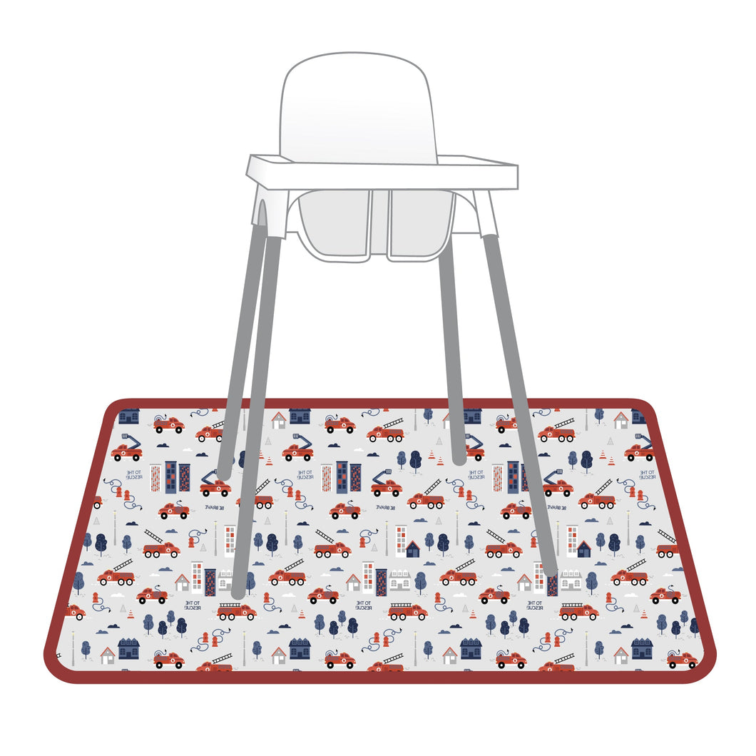 Be Brave - Firefighter Splash Mat by BapronBaby