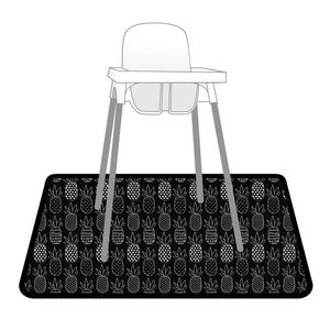 Pineapple Monochrome Splash Mat by BapronBaby