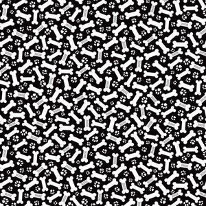 Dog/Cat Bones and Paws Cotton Fabric