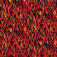 Load image into Gallery viewer, Flames Calico Cotton Fabric
