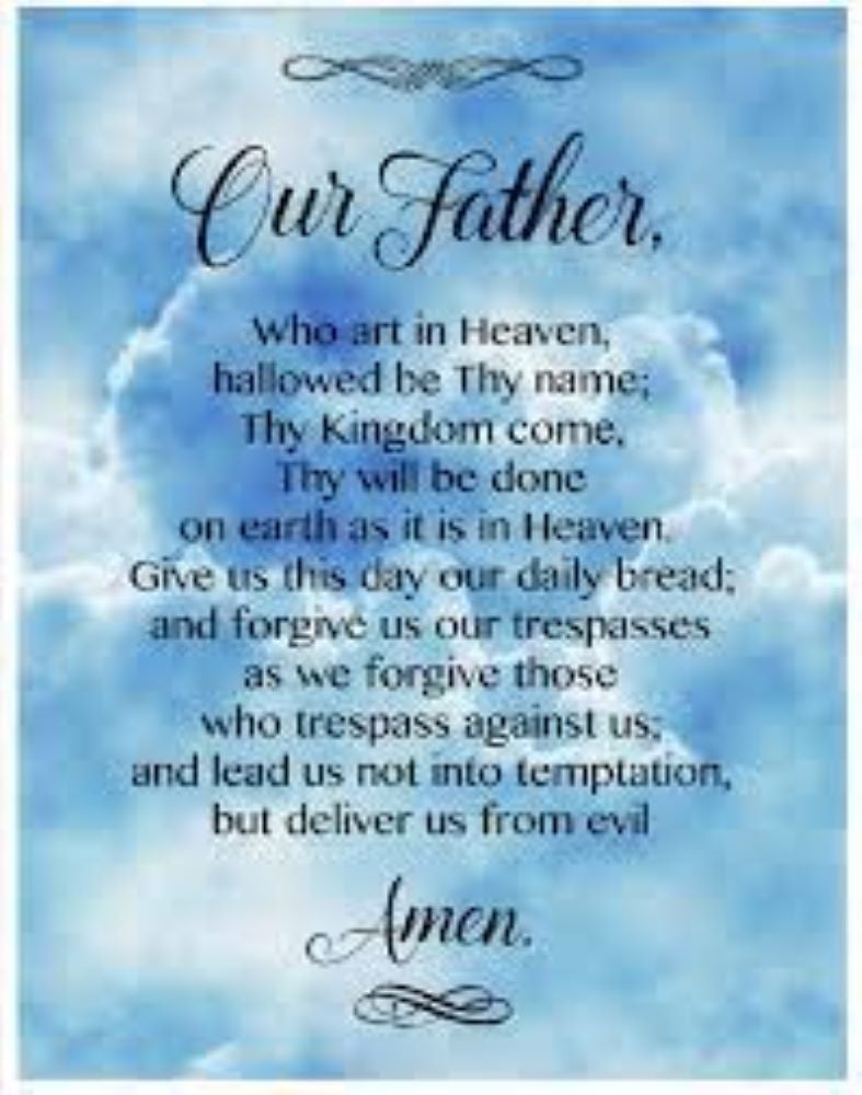 The Lord's Prayer Panel Fabric