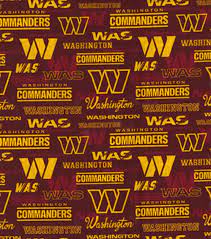 Washington Commanders Allover Cotton Fabric