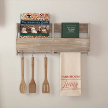 Load image into Gallery viewer, Sawyer Mill- Red Farmhouse Living Unbleached Muslin Natural Tea Towel
