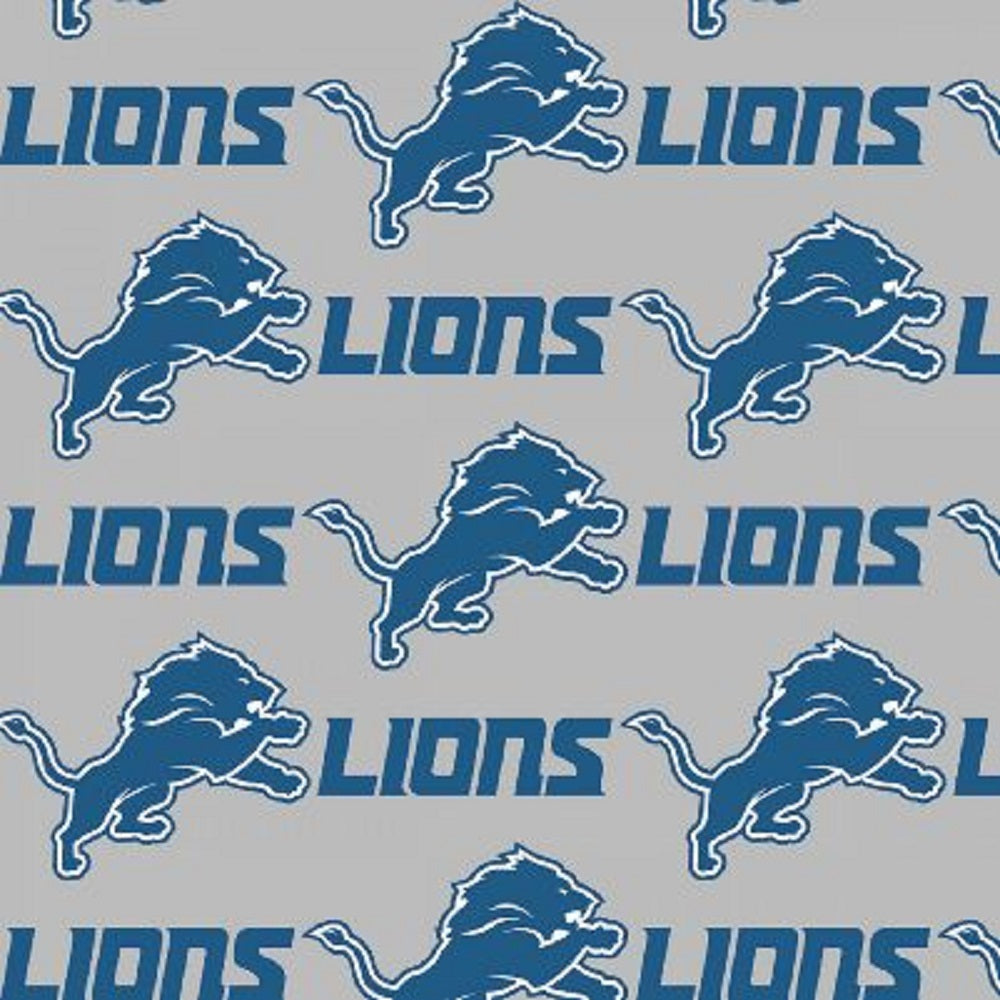 Lions Solid Grey Fleece