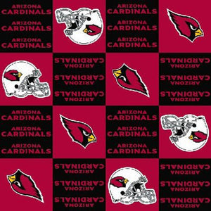 Arizona Cardinals Checker Fleece Fabric