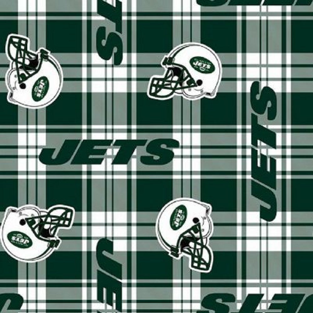 Jets Plaid Fleece