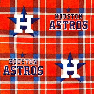 Astros Flannel Fabric
