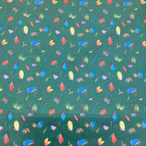 Fly Fishing Cotton Fabric