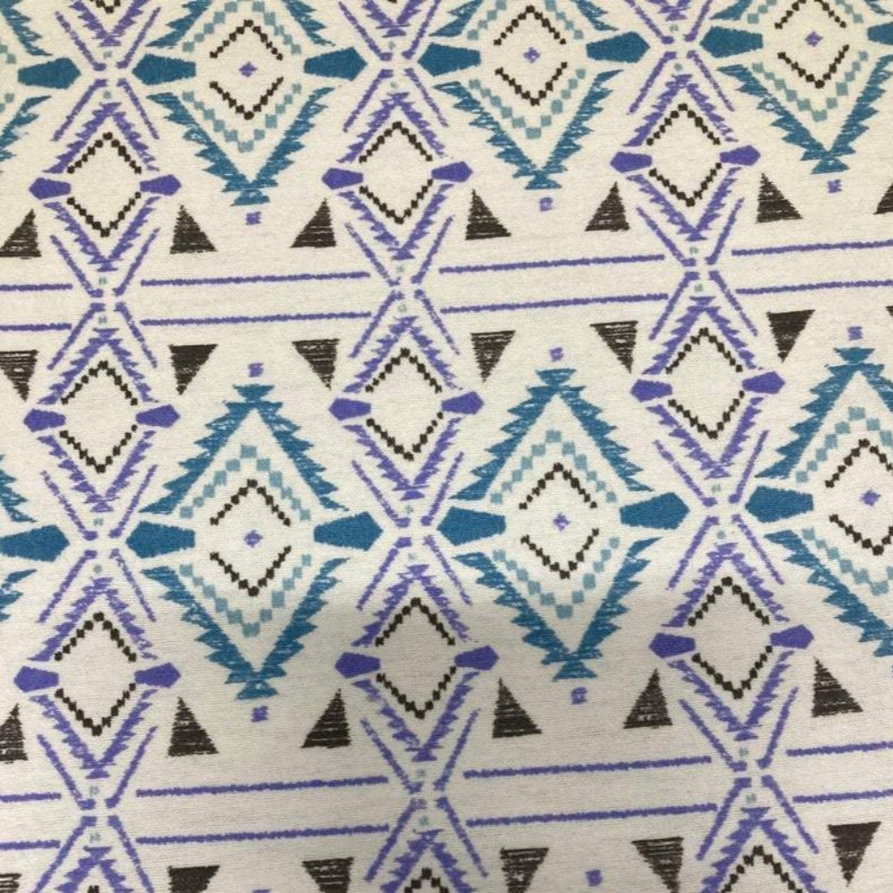 Western Blue Flannel Fabric