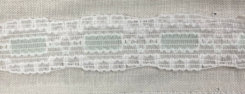 1/2” Wide White and Blue Trim
