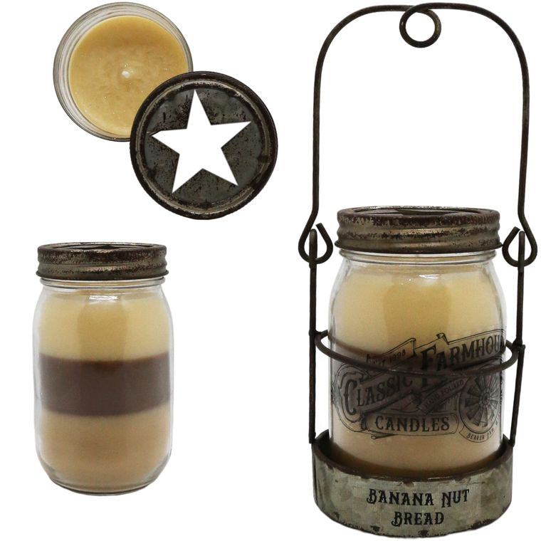 Banana Nut Bread 14 oz Star Jar Candle