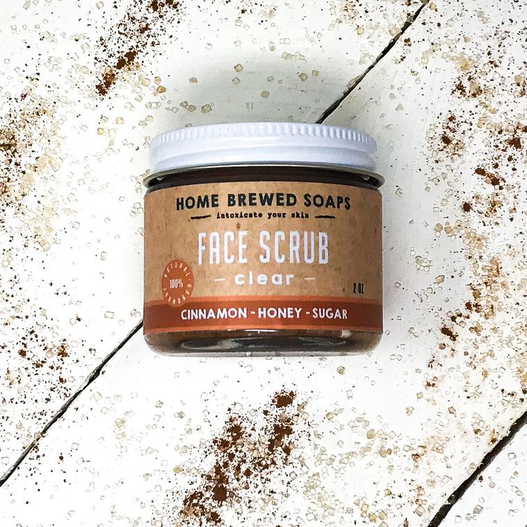 Face Scrub Clear - Cinnamon-Honey-Sugar