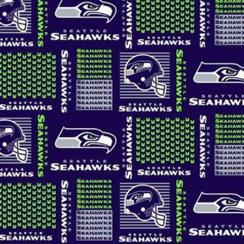 Handmade Valance or Curtain Panel Seahawks Patch